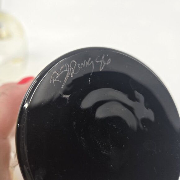 Randy Strong Art Glass Gold Leaf Cocktail Glasses (4) Signed - Picture 5 of 5